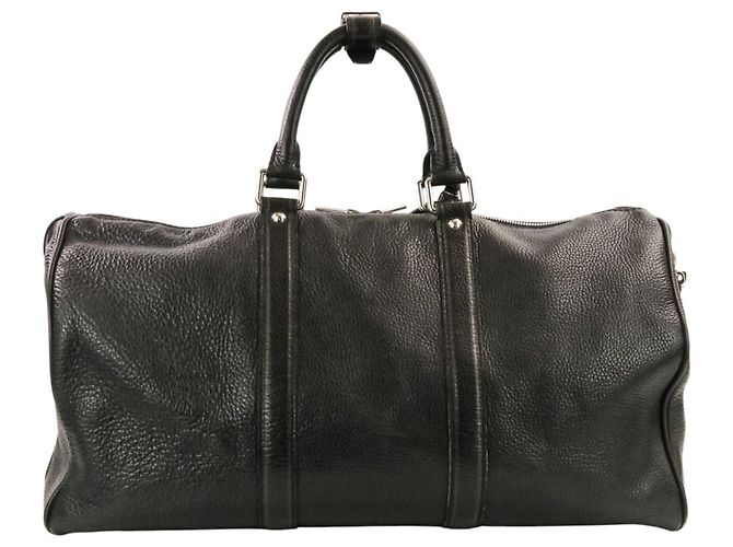 Borsa Boston Louis Vuitton Tobago Line Keepall 50 Nero - vista 2