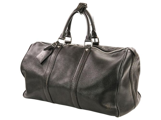 Borsa Boston Louis Vuitton Tobago Line Keepall 50 Nero - vista 6