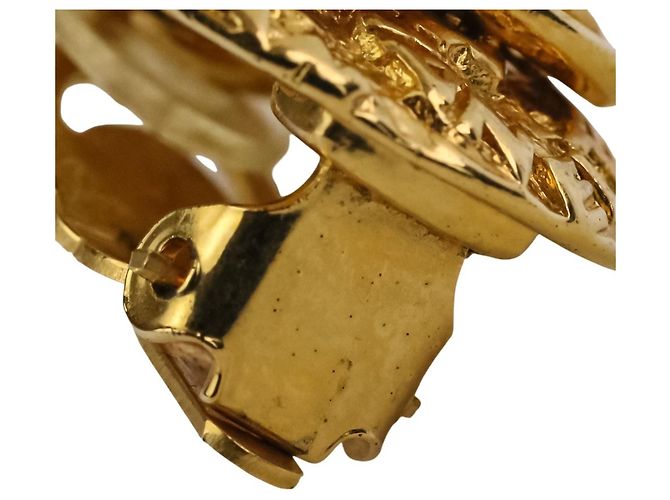 Orecchini a clip Chanel Vintage Coco Mark D'oro - vista 14