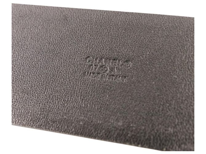 Cinturón de charol con hebilla Gris Poix Chanel Negro Roja Verde - vista 9