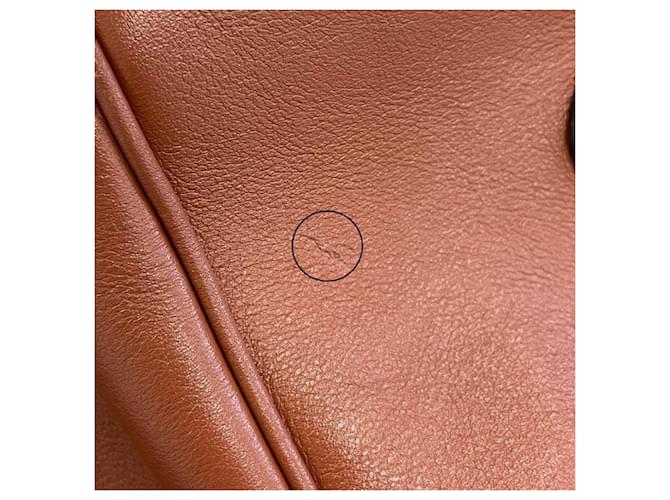 Céline Borsa Celine Small Cabas Drawstring Cuire Triomphe Marrone - vista 16