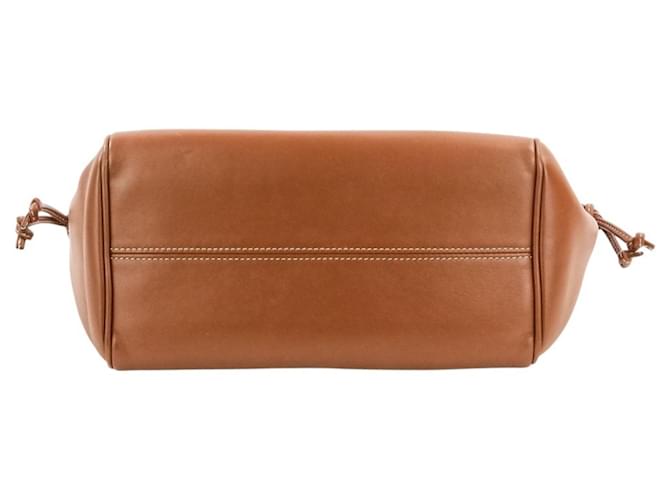 Céline Borsa Celine Small Cabas Drawstring Cuire Triomphe Marrone - vista 5