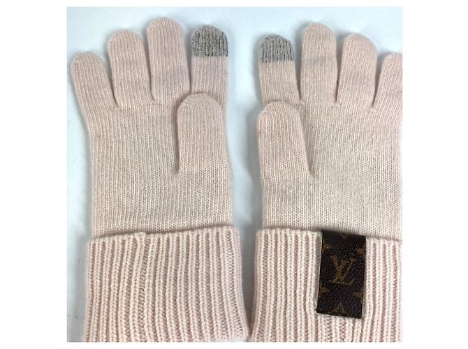 Louis Vuitton Flight Mode Wollhandschuhe Beige - Ansicht 5