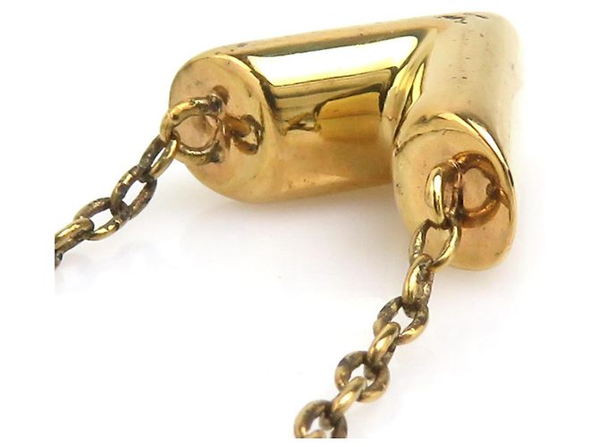 Collana Louis Vuitton Essential V Metal D'oro - vista 3