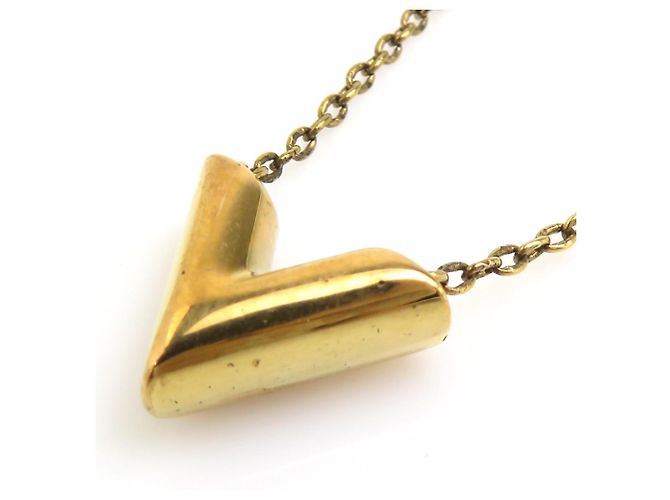 Collana Louis Vuitton Essential V Metal D'oro - vista 4