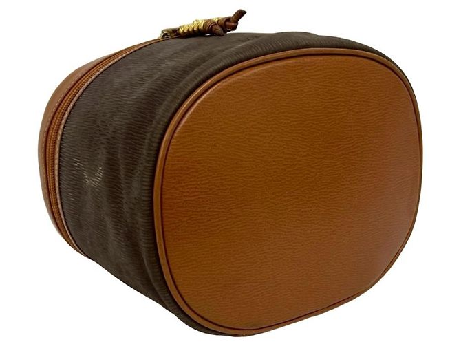 Loewe Velázquez Vintage Twist Handle Leder Schultertasche Braun - Ansicht 7