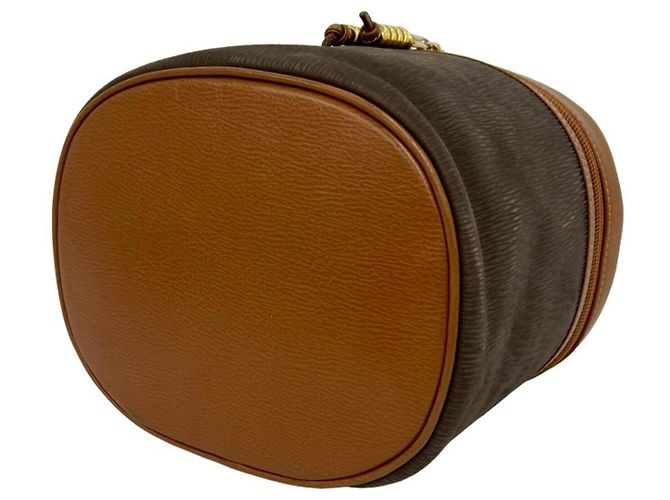 Loewe Velázquez Vintage Twist Handle Leder Schultertasche Braun - Ansicht 8