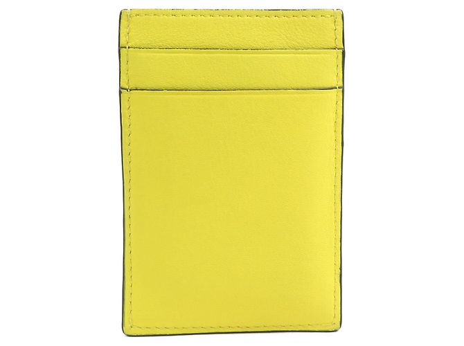 Tarjetero de cuero amarillo Loewe - vista 3