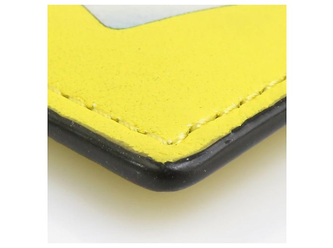 Tarjetero de cuero amarillo Loewe - vista 6