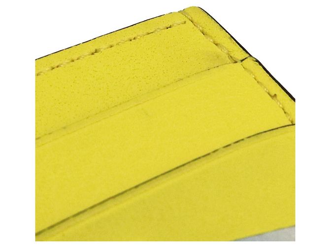 Tarjetero de cuero amarillo Loewe - vista 7