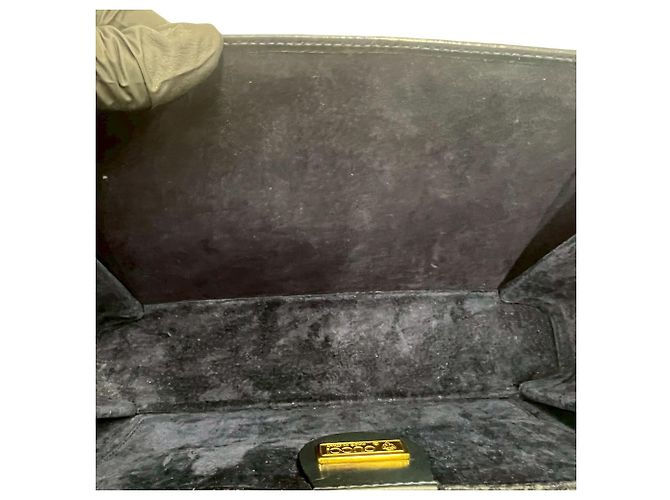 Borsa a tracolla in pelle con logo GG Gucci Blu navy - vista 9