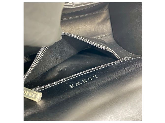 Mini borsa Boston Loewe in pelle nera Nero - vista 10