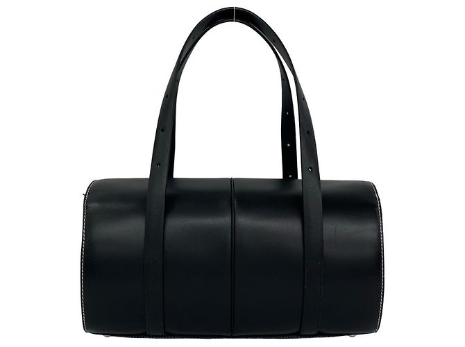 Mini borsa Boston Loewe in pelle nera Nero - vista 3