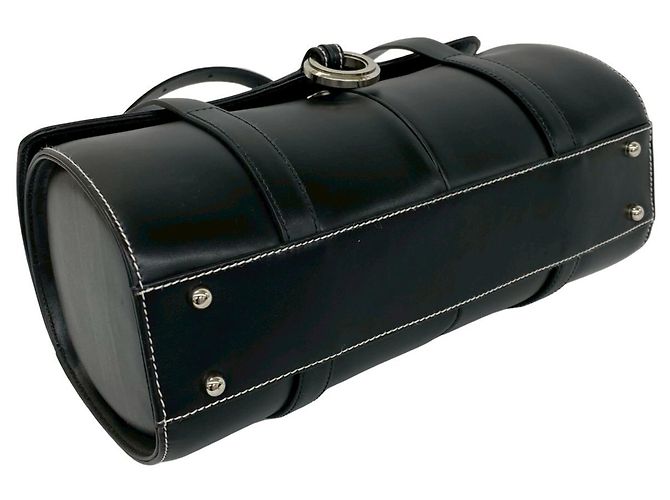 Mini borsa Boston Loewe in pelle nera Nero - vista 7