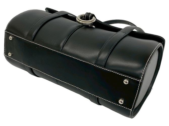 Mini borsa Boston Loewe in pelle nera Nero - vista 8