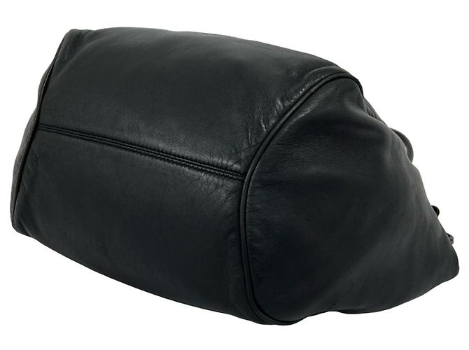 Loewe Anagram Logo Leder Beutel mit Kordelzug Schwarz - Ansicht 8