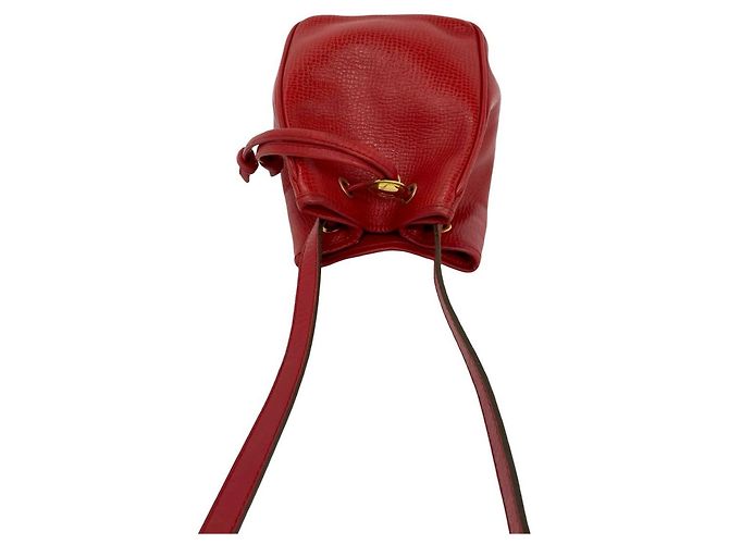 Mini borsa a tracolla in pelle rossa Christian Dior Rosso - vista 4
