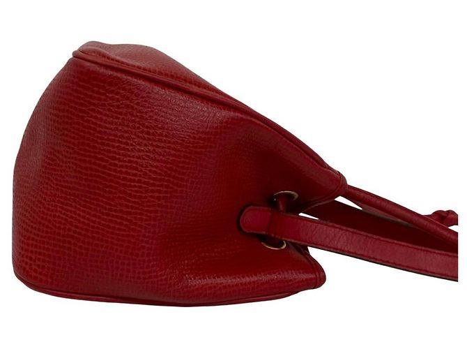 Mini borsa a tracolla in pelle rossa Christian Dior Rosso - vista 6