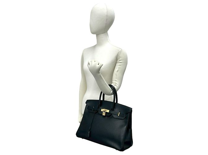 Hermès Borsa Hermes Birkin 35 Ardennes Mini Tote Bag Nero - vista 2