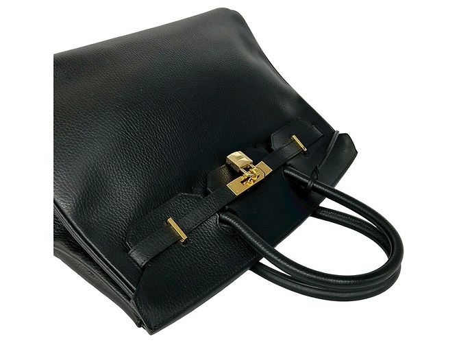 Hermès Borsa Hermes Birkin 35 Ardennes Mini Tote Bag Nero - vista 4