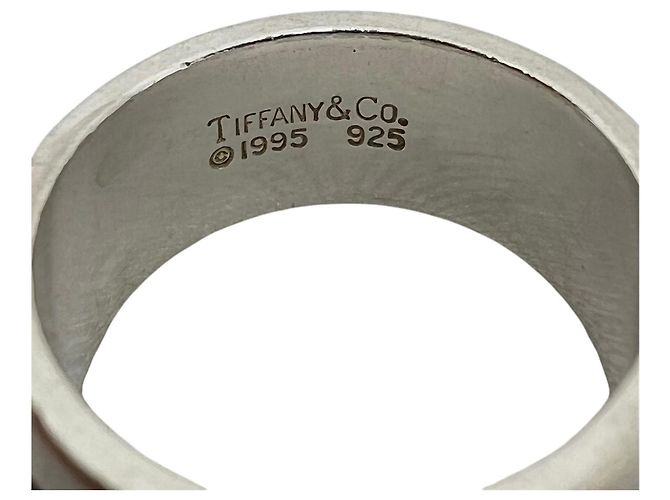 Tiffany & Co Tiffany Grooved Double Line Ring Silvery - view 3