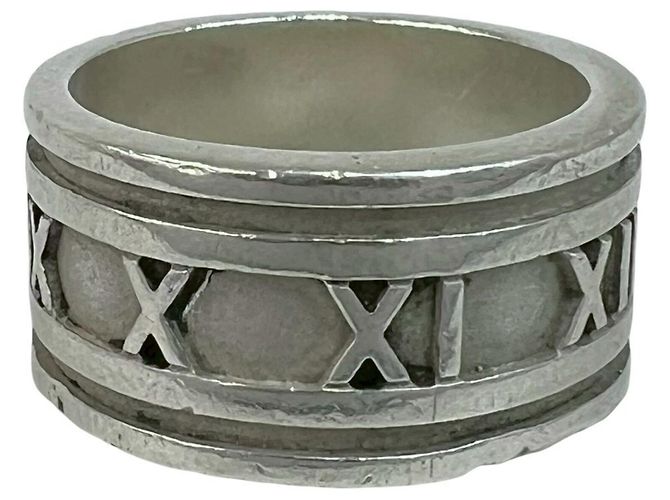 Tiffany & Co Anello largo Tiffany Vintage Atlas in argento 925 - vista 4