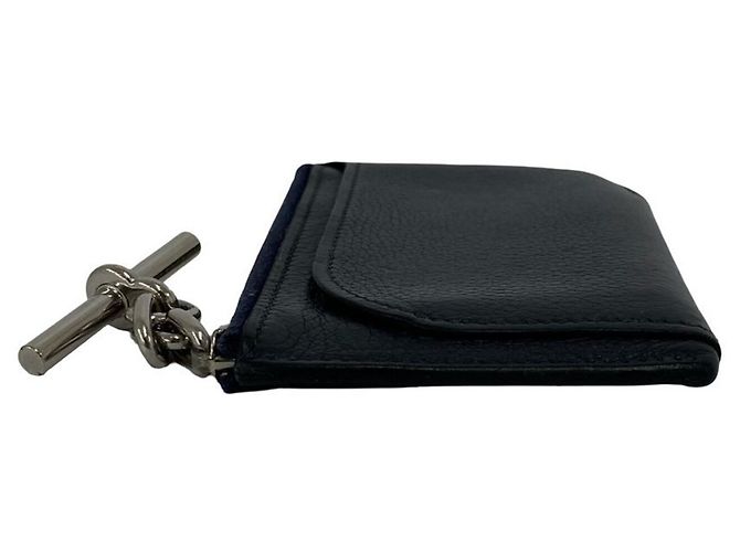 Hermès HERMES Evercolor Chain Fragment Case Blu navy - vista 4