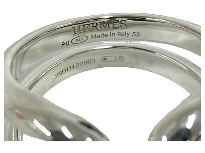 Ring Hermès Anello Lima Band Hermes Argento - vista 3