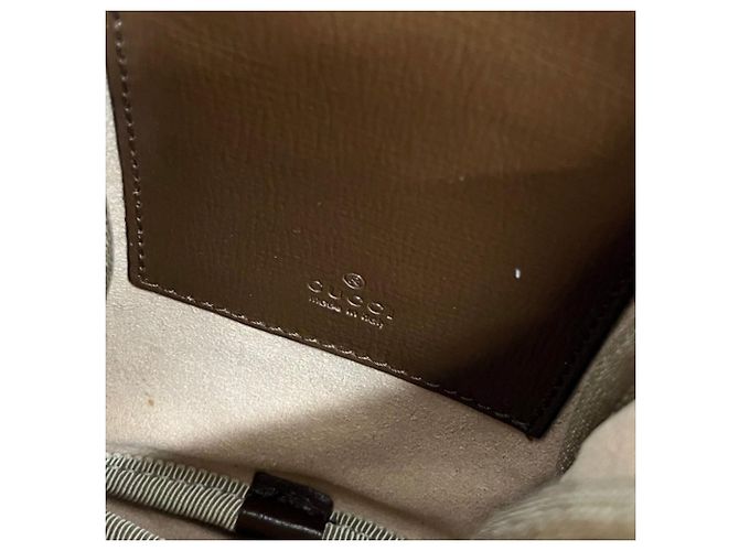 Borsa a Spalla Gucci Beige Marrone - vista 4