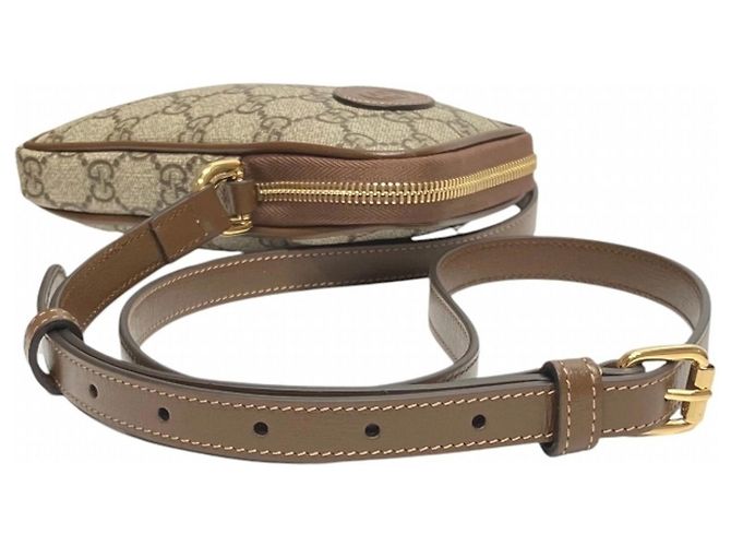 Borsa a Spalla Gucci Beige Marrone - vista 8
