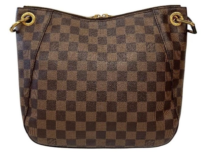 Borsa a Spalla Louis Vuitton Ebene South Bank Marrone - vista 2