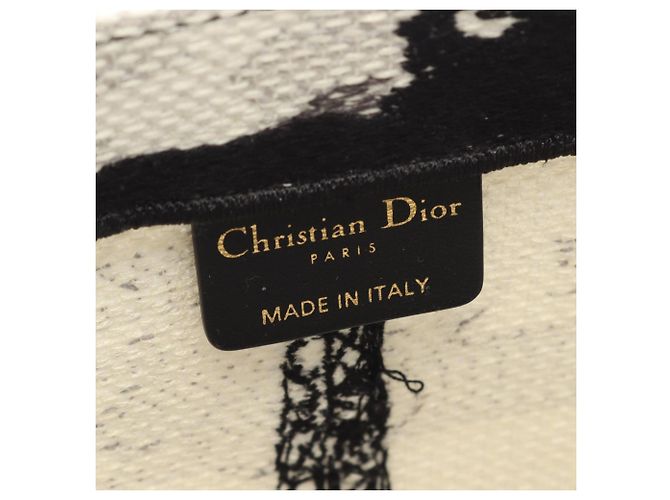 Book Tote Tote Book Dior in tela ricamata bianco Media Torre Eiffel - vista 4