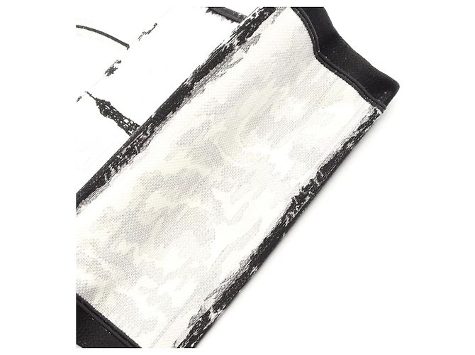 Book Tote Tote Book Dior in tela ricamata bianco Media Torre Eiffel - vista 5