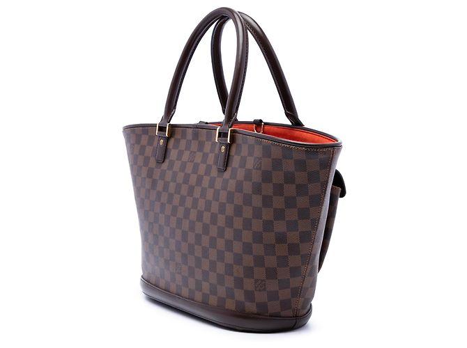 Louis Vuitton Marrone Damier Ebene Manosque GM - vista 2
