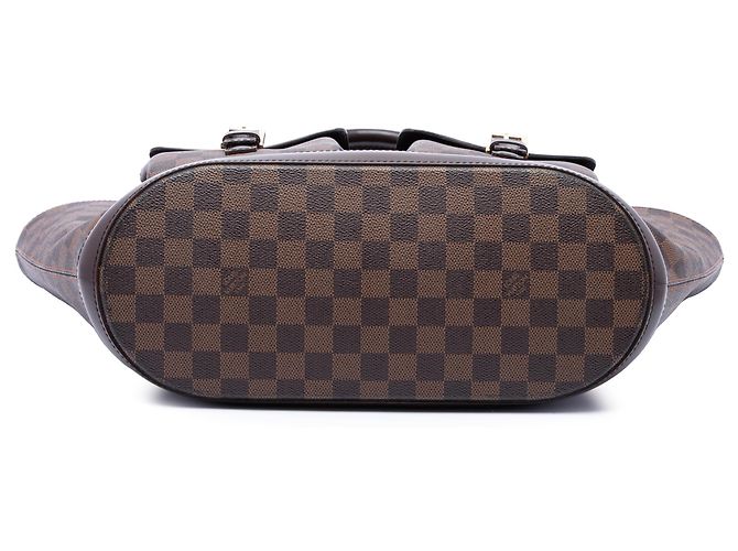 Louis Vuitton Marrone Damier Ebene Manosque GM - vista 3