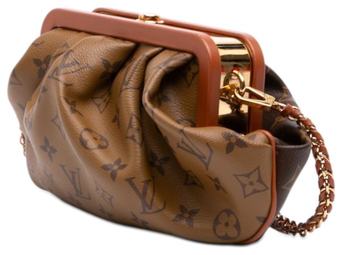 Louis Vuitton Boursicot EW Monogram Reverse Marrone - vista 2