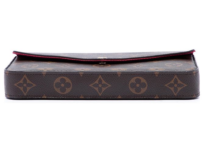 Louis Vuitton Pochette Felicie Marrone Monogram - vista 3