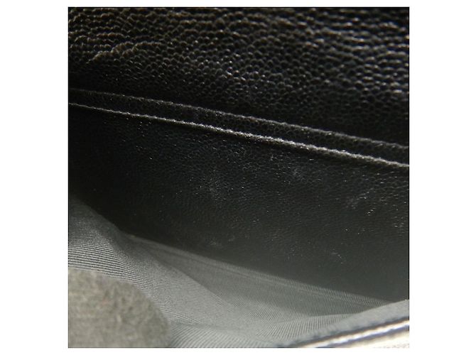 Chanel Black CC Caviar Front Pocket Chain Tote Nero - vista 4