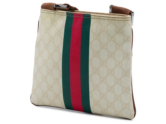 Gucci Borsa a tracolla GG Supreme Web bianca Bianco Crudo - vista 2