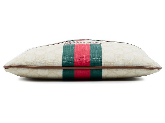 Gucci Borsa a tracolla GG Supreme Web bianca Bianco Crudo - vista 3