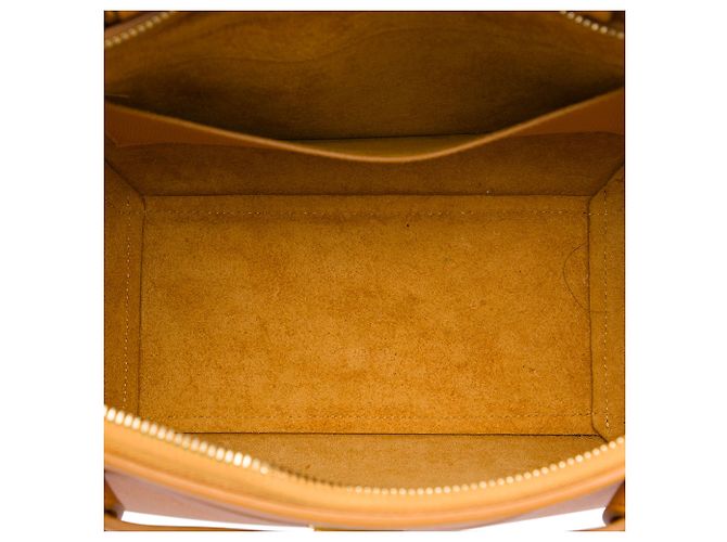 Céline Celine Yellow Micro Grained Calfskin Belt Bag Mustard - view 4