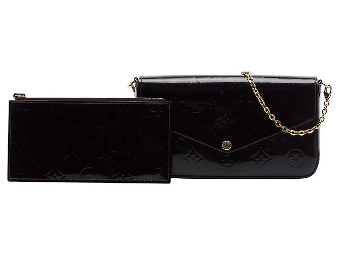 Louis Vuitton Pochette Felicie en Vernis Monogramme Violet - vue 7