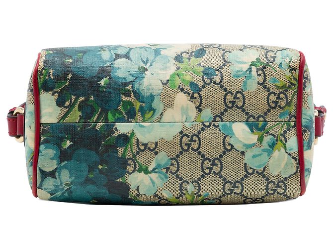 Borsa Boston Mini GG Supreme Blooms beige Gucci - vista 3