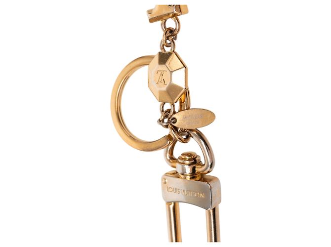 Louis Vuitton Portachiavi e Charm per borsa LV Facettes placcato oro D'oro - vista 3