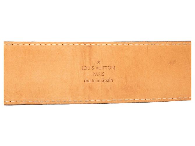 Cinturón reversible Louis Vuitton Brown Monogram Initiales Castaño - vista 5