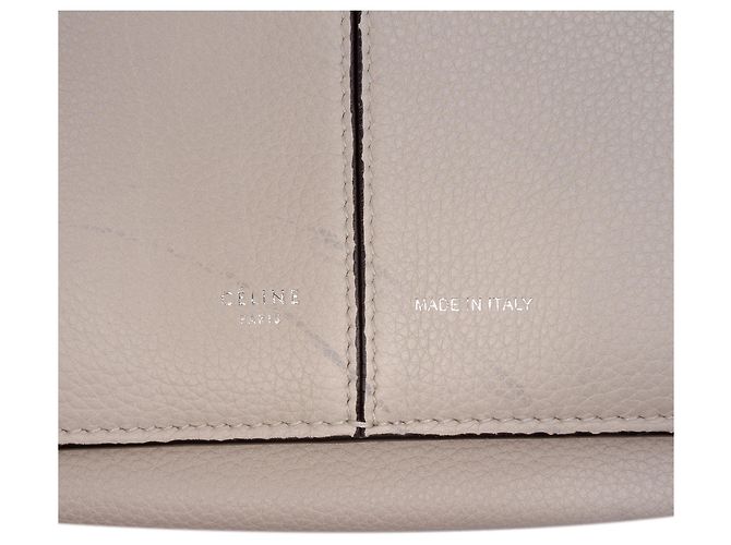 Céline Celine Beige Medium Grained Calfskin Trifold Tote - Ansicht 5
