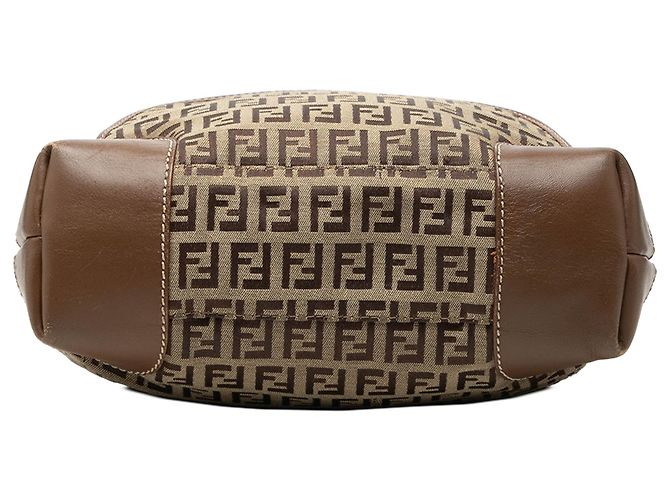 Fendi Beige Zucchino Canvas Chef Front Pocket Shopping Tote - Ansicht 3