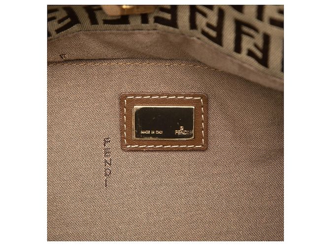 Fendi Beige Zucchino Canvas Chef Front Pocket Shopping Tote - Ansicht 5