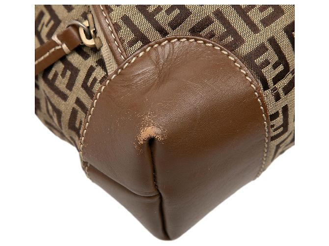 Fendi Beige Zucchino Canvas Chef Front Pocket Shopping Tote - Ansicht 6