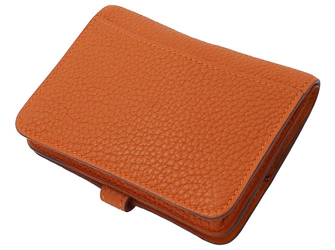 Tarjetero Togo Orange Dogon Hermès Naranja - vista 2